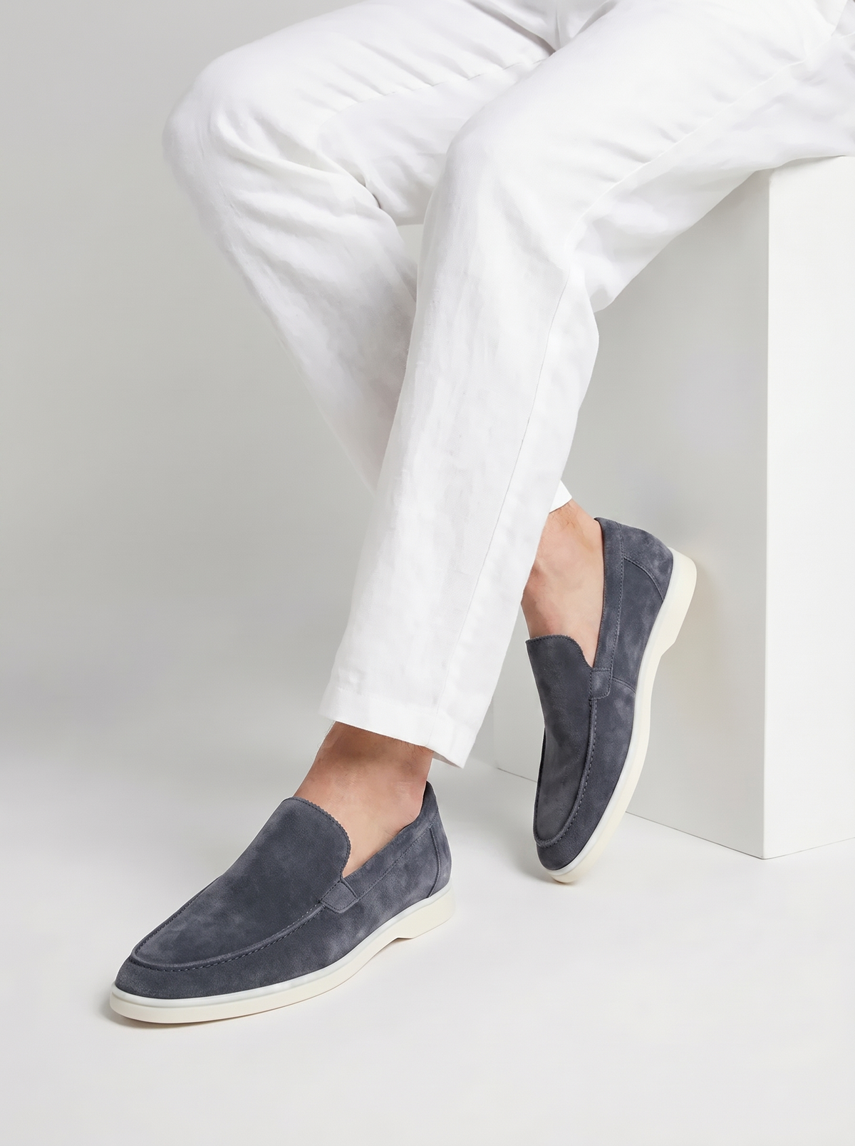 Steel Blue Yacht Loafers